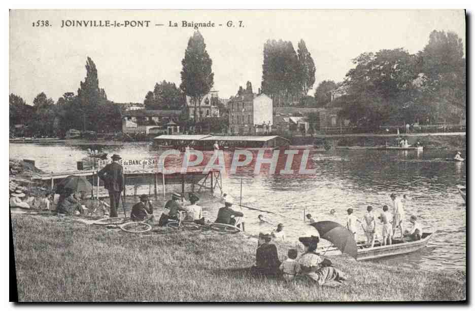 Joinville-le-Pont — La Baignade — G. 7. - Anverso