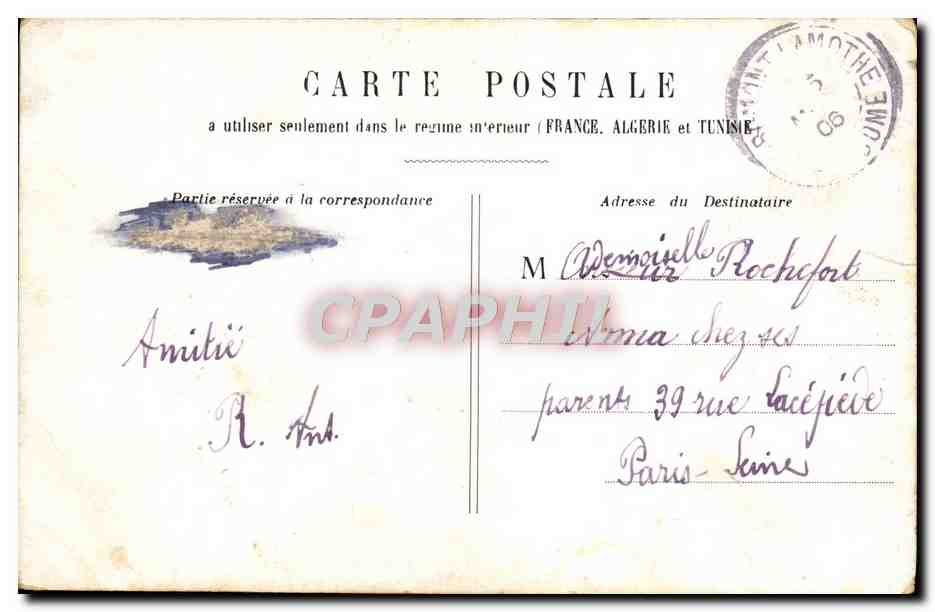 CPA Fantaisie Femme — Verso