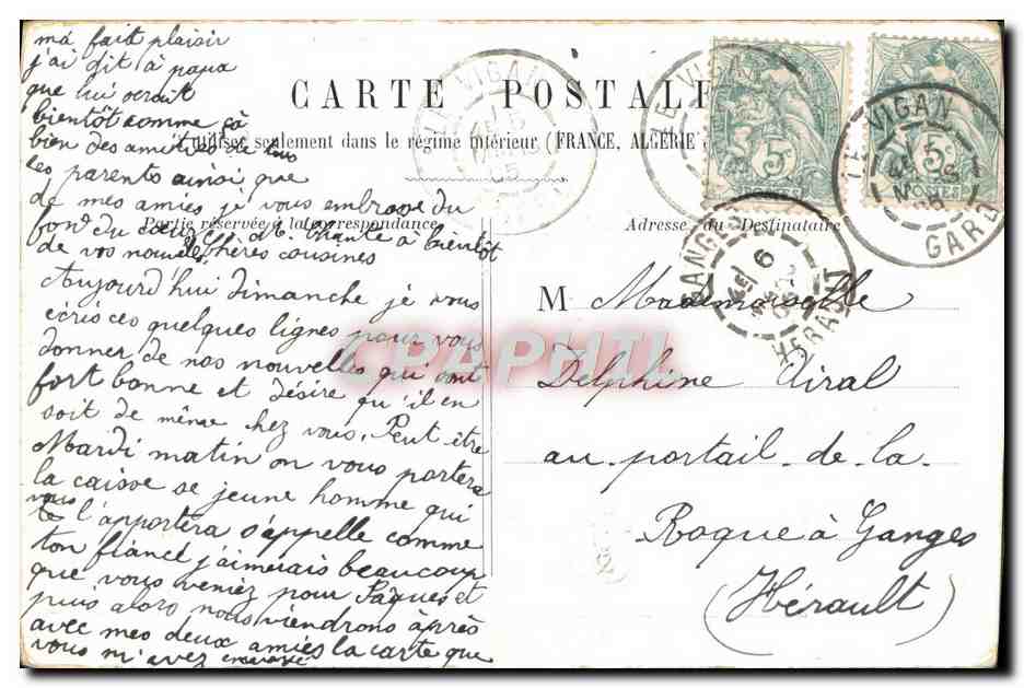 CPA Fantaisie Femme — Verso