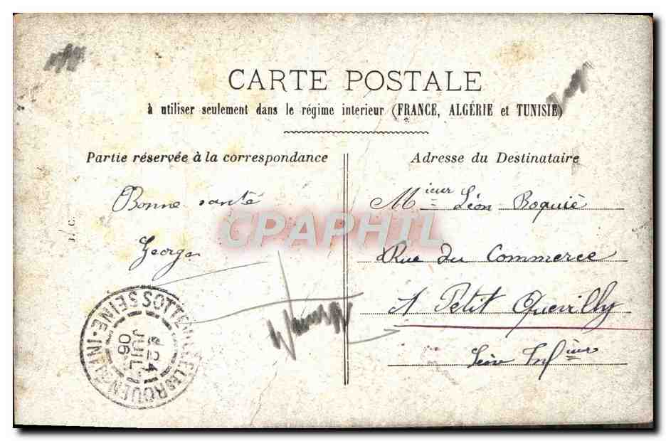 CPA Fantaisie Femme — Verso