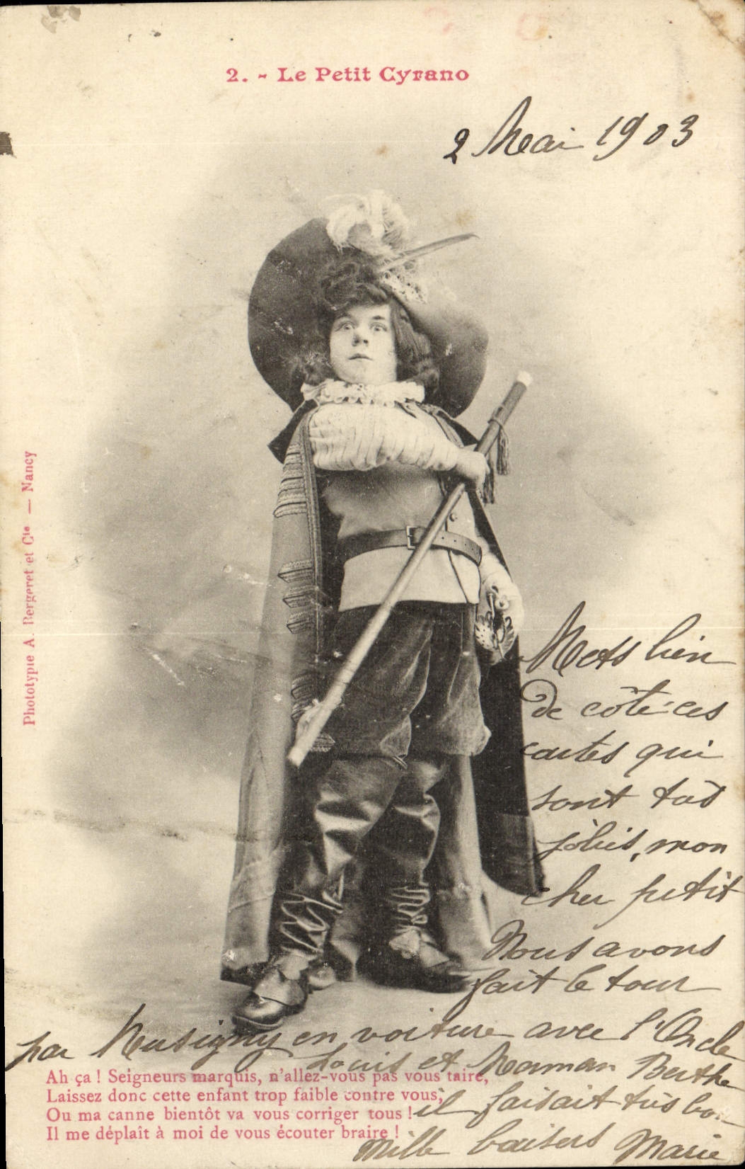 CPA Le Petit Cyrano Enfant