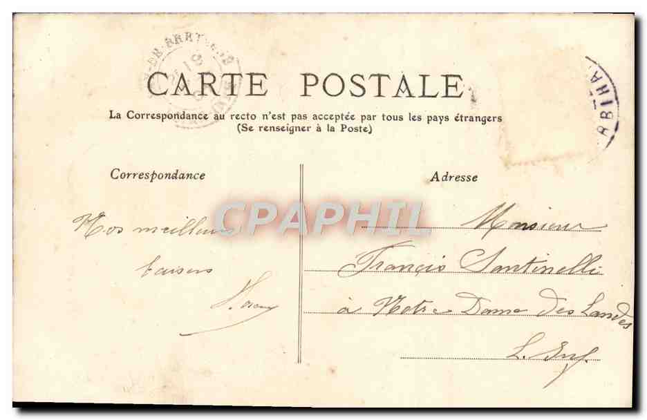 CPA Le puits enchante Femme Enfant Bebe — Verso