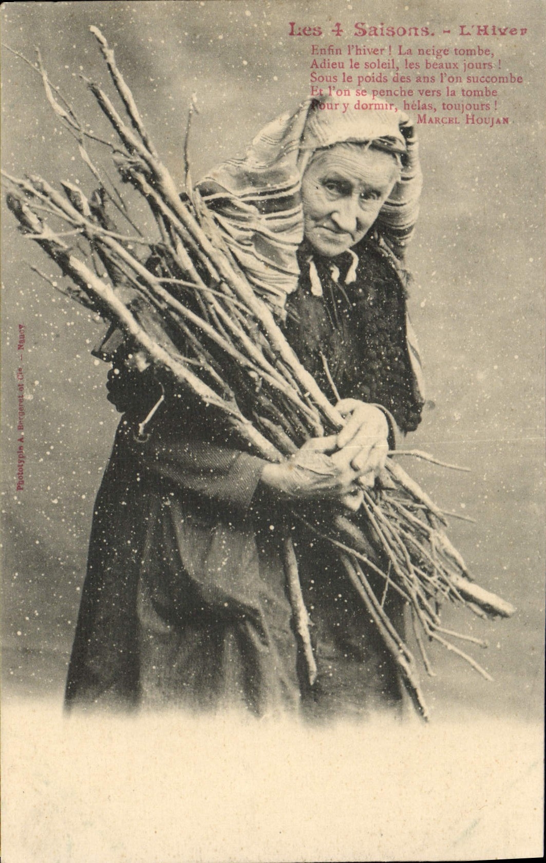 Les 4 Saisons - L'Hiver — Marcel Houjan — Phototypie A. Bruguet et Cie - Nancy