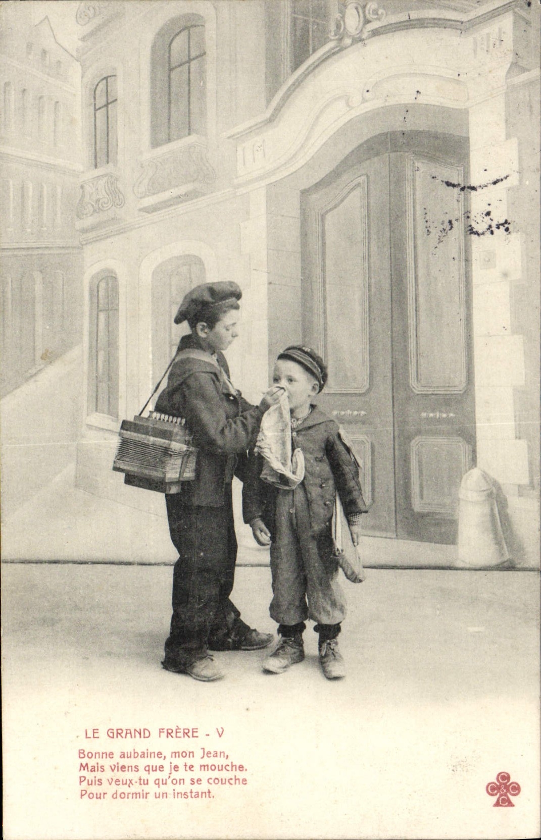 CPA Le Grand Frere Enfants