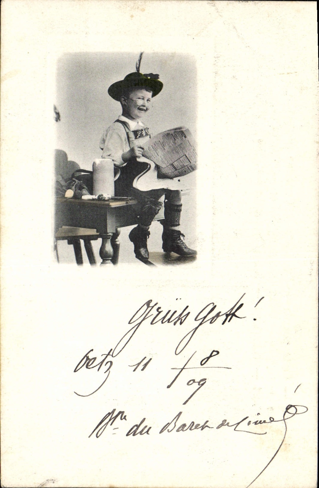CPA Fantaisie Enfant Folklore Autriche 