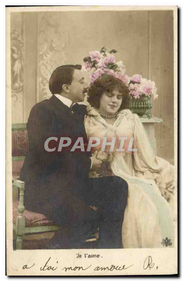CPA Je L'Aime Femme 
