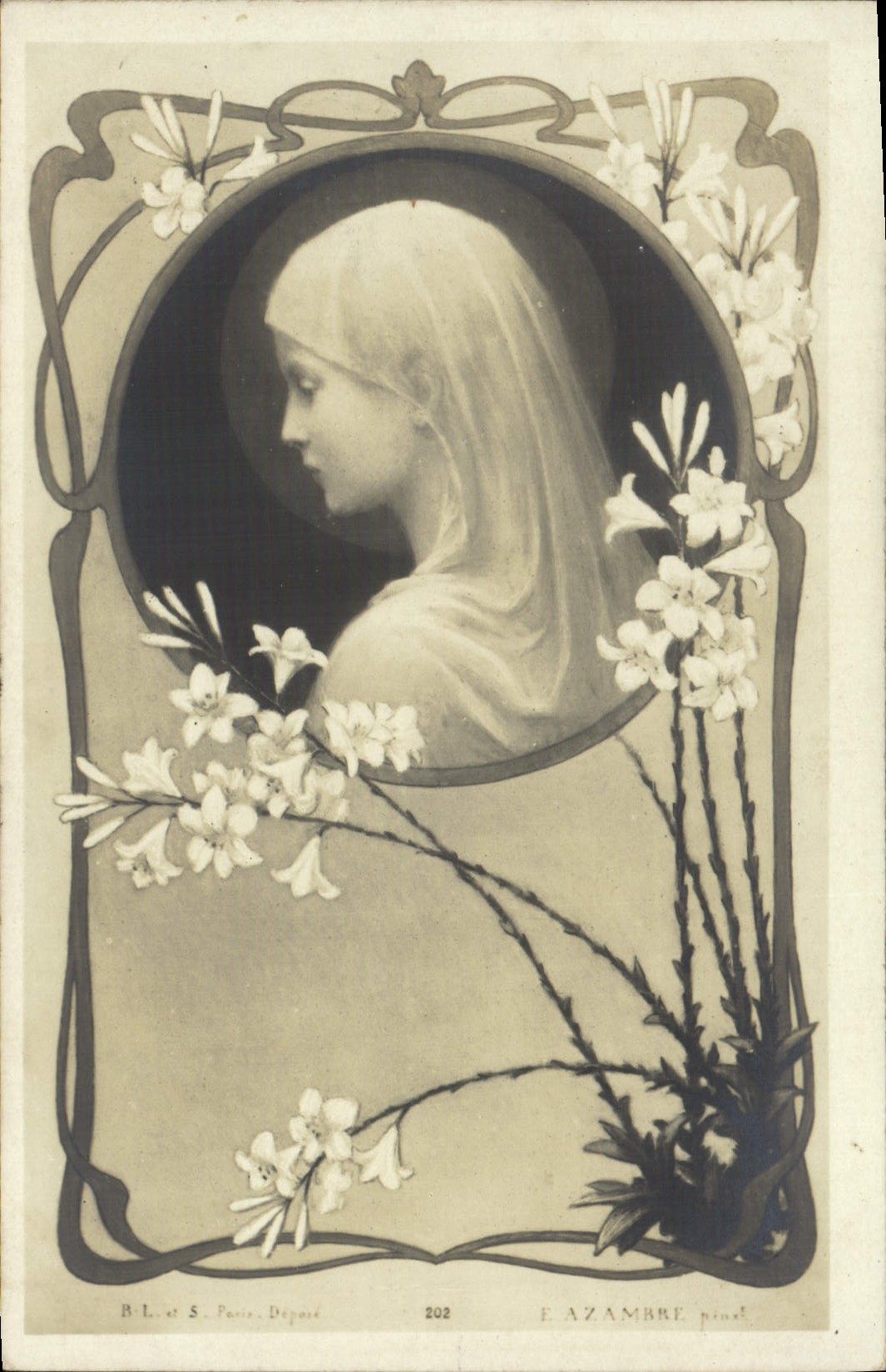 CPA Fantaisie Femme Vierge 