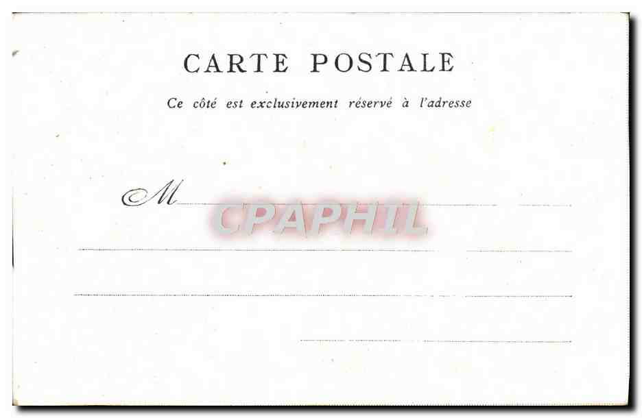 CPA Palais Bourbon Edite Par Le Bon Marche Paris — Verso