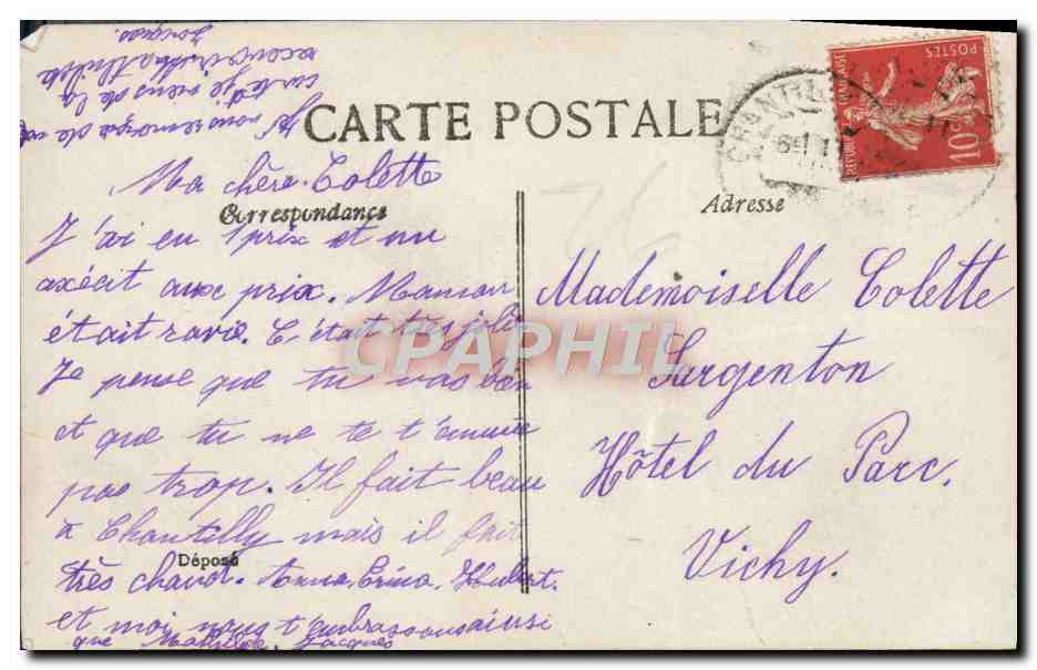 CPA Fantaisie Enfants — Rückseite