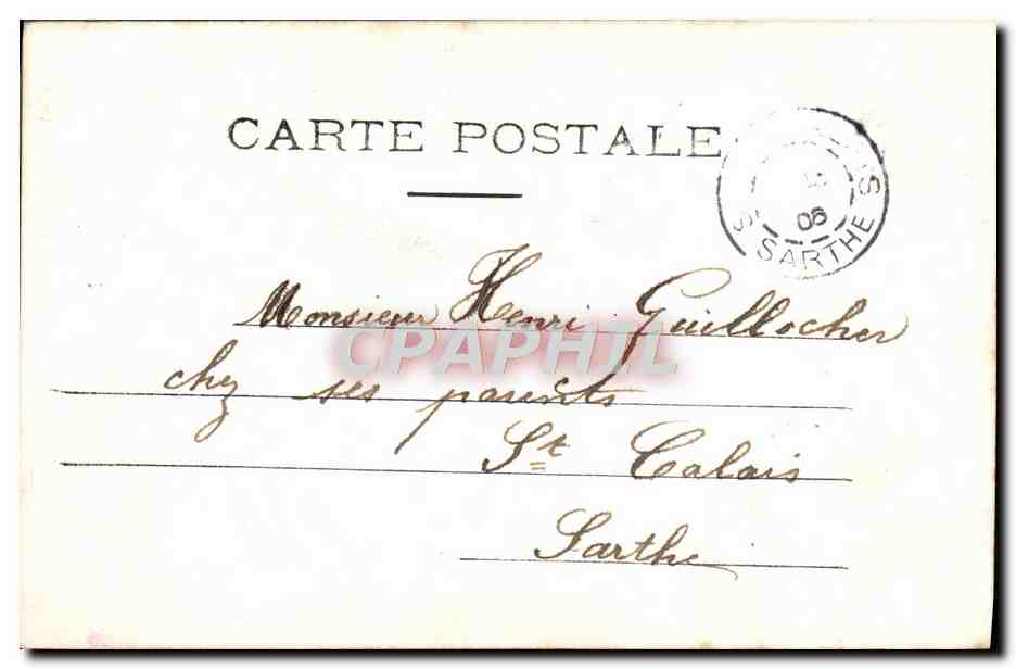 CPA Et Fermee Femme — Verso