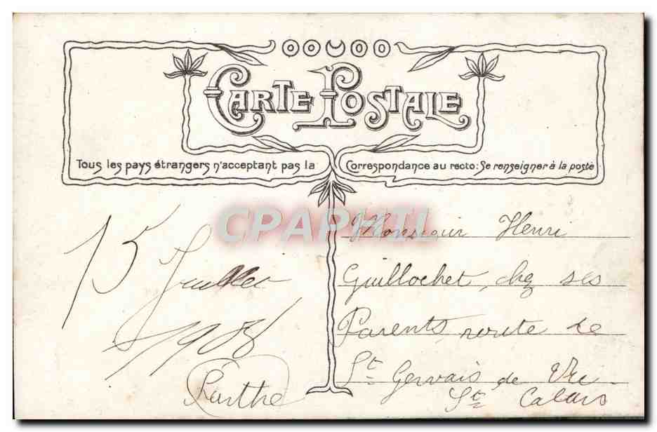 La Patrie — Femme personnifiée pointant vers l'horizon — éditeur G. Dufour, n° 14 — Verso
