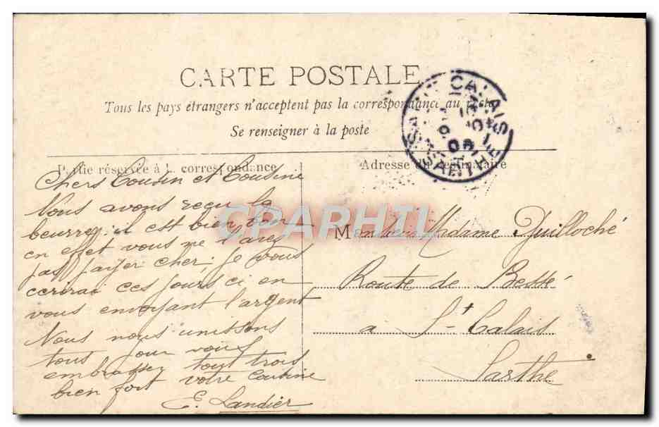 CPA Fantaisie Enfants — Rückseite