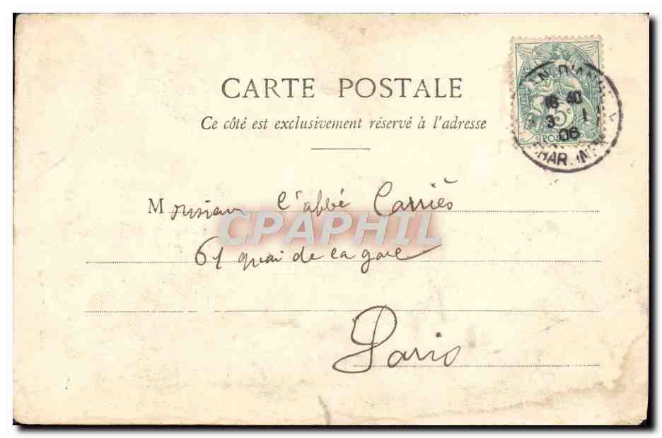 CPA Fantaisie Ange Cadeaux de l'ange de Noel — Reverso