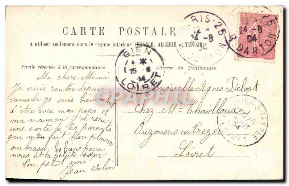 CPA Fantaisie Enfant — Rückseite