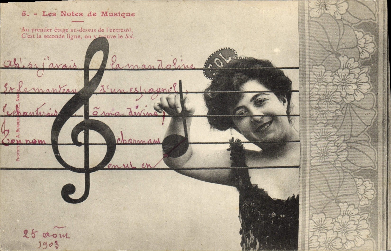 Les Notes de Musique — 5. — Éditeur A. Bérenger, n°5 de série