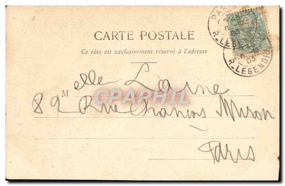 Soldat en tenue de campagne — scène humoristique — éditeur Pommypa & Borynet, Cr. Saussay — Verso