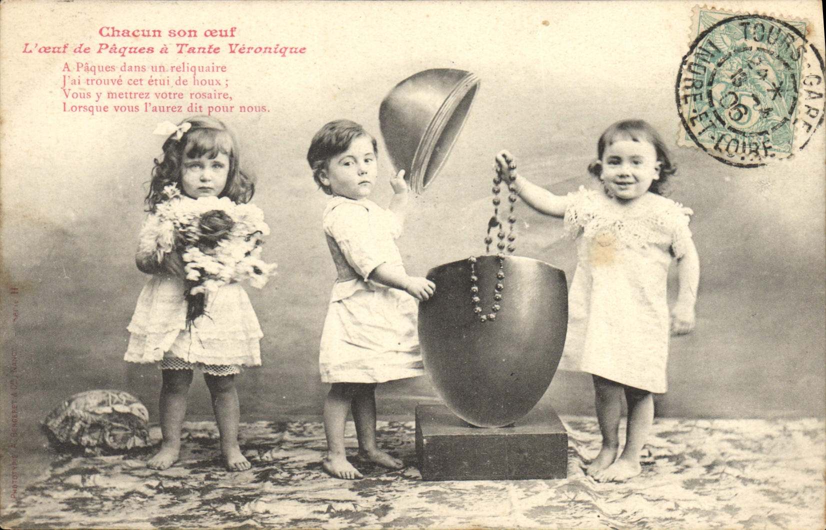 CPA Fantaisie Enfants Chacun son oeuf 