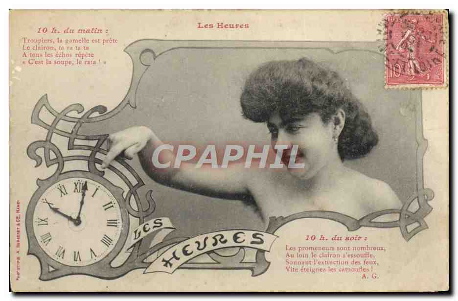 Les Heures — poème sur les heures de la journée — A. BRASSET & CIE, N°46