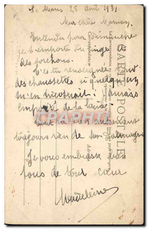 CPA Fantaisie Enfants Le catechisme  — Rückseite