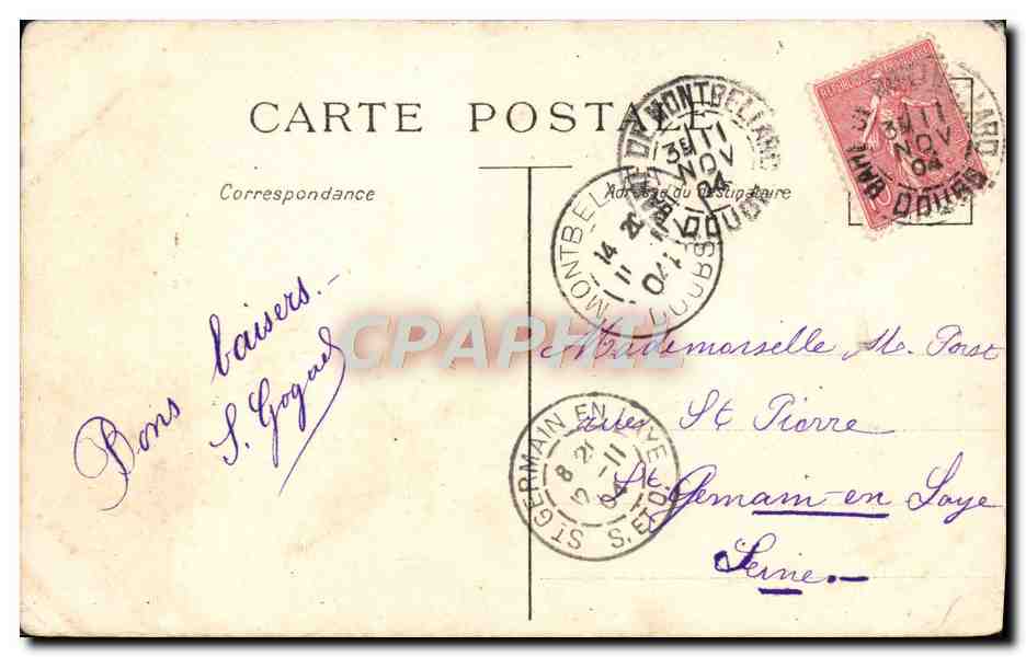 CPA Fantaisie Enfants — Rückseite