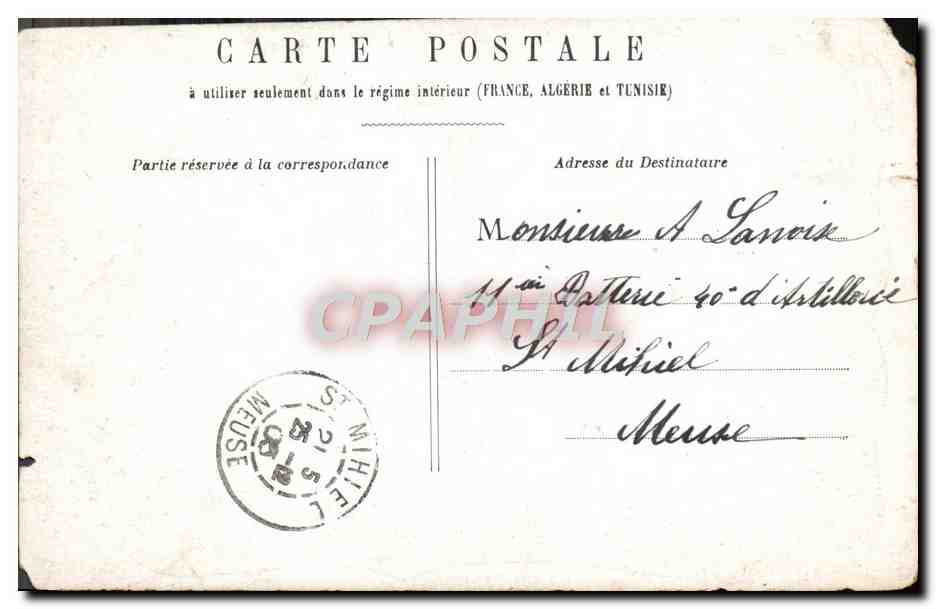 CPA Fantaisie Enfant J'attends Petit Noel — Rückseite