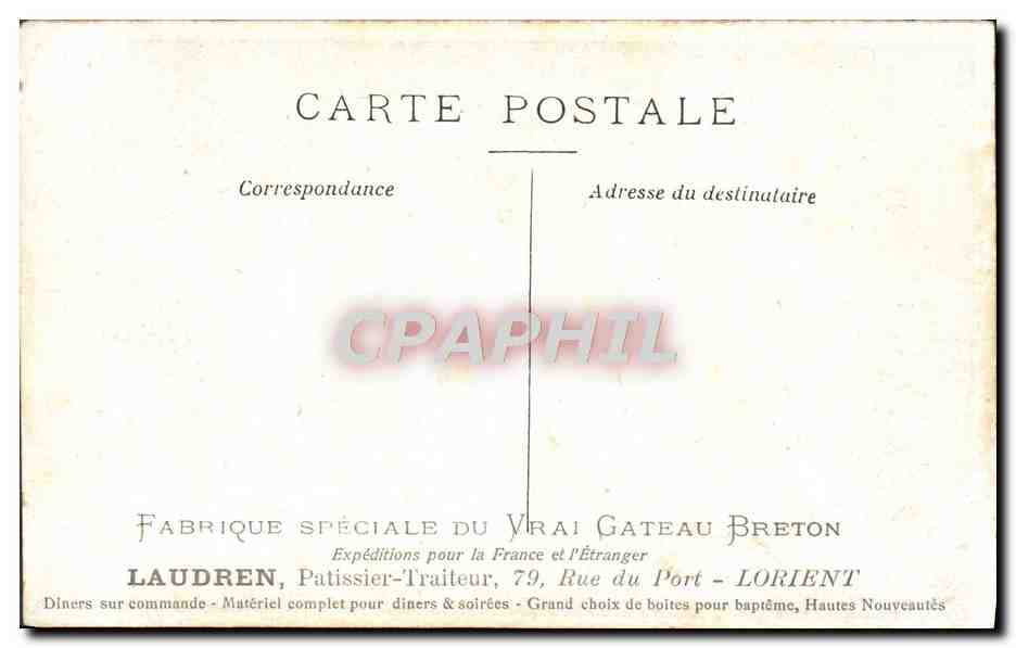 CPA Fantaisie Enfant le petit Chaperon rouge Loup Perrault — Rückseite