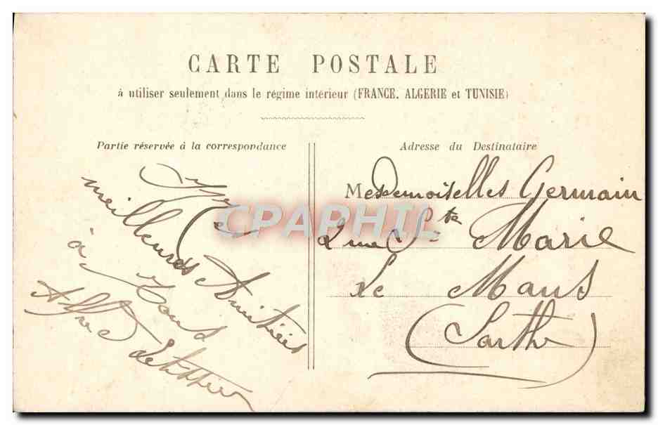 CPA Fantaisie Femme La barque aux amours  — Rückseite