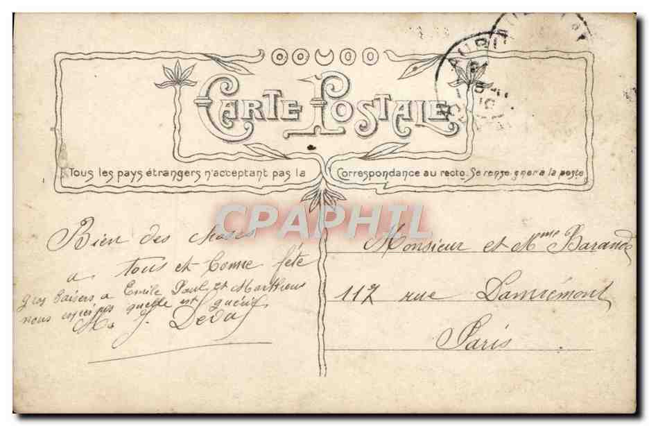 CPA Fantaisie Femme L'elegance en 1831 — Verso