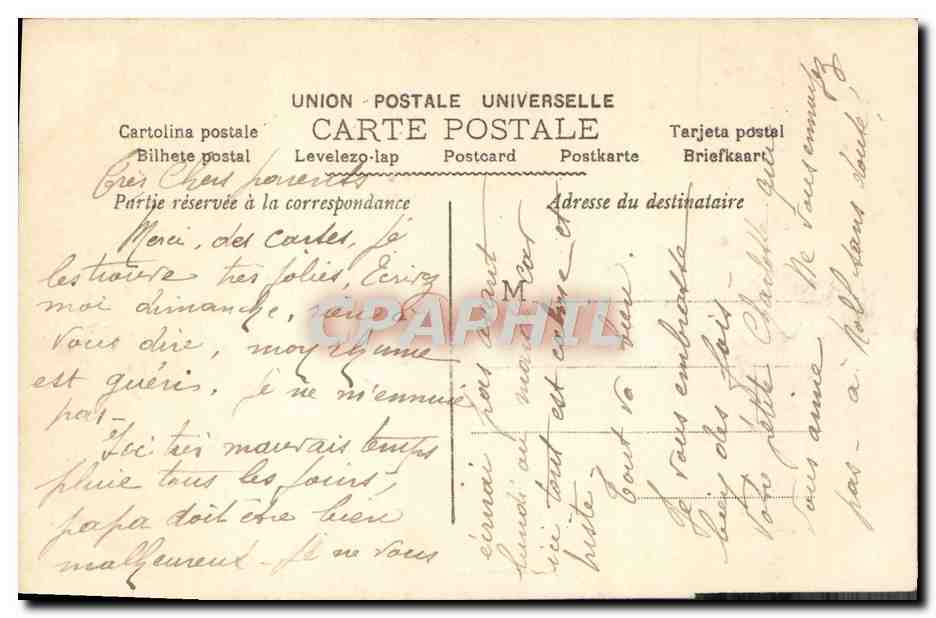 CPA Fantaisie Enfants — Rückseite