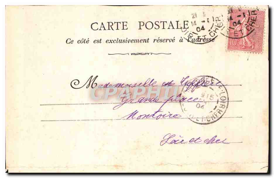 CPA Fantaisie Enfant Visite du docteur  — Rückseite