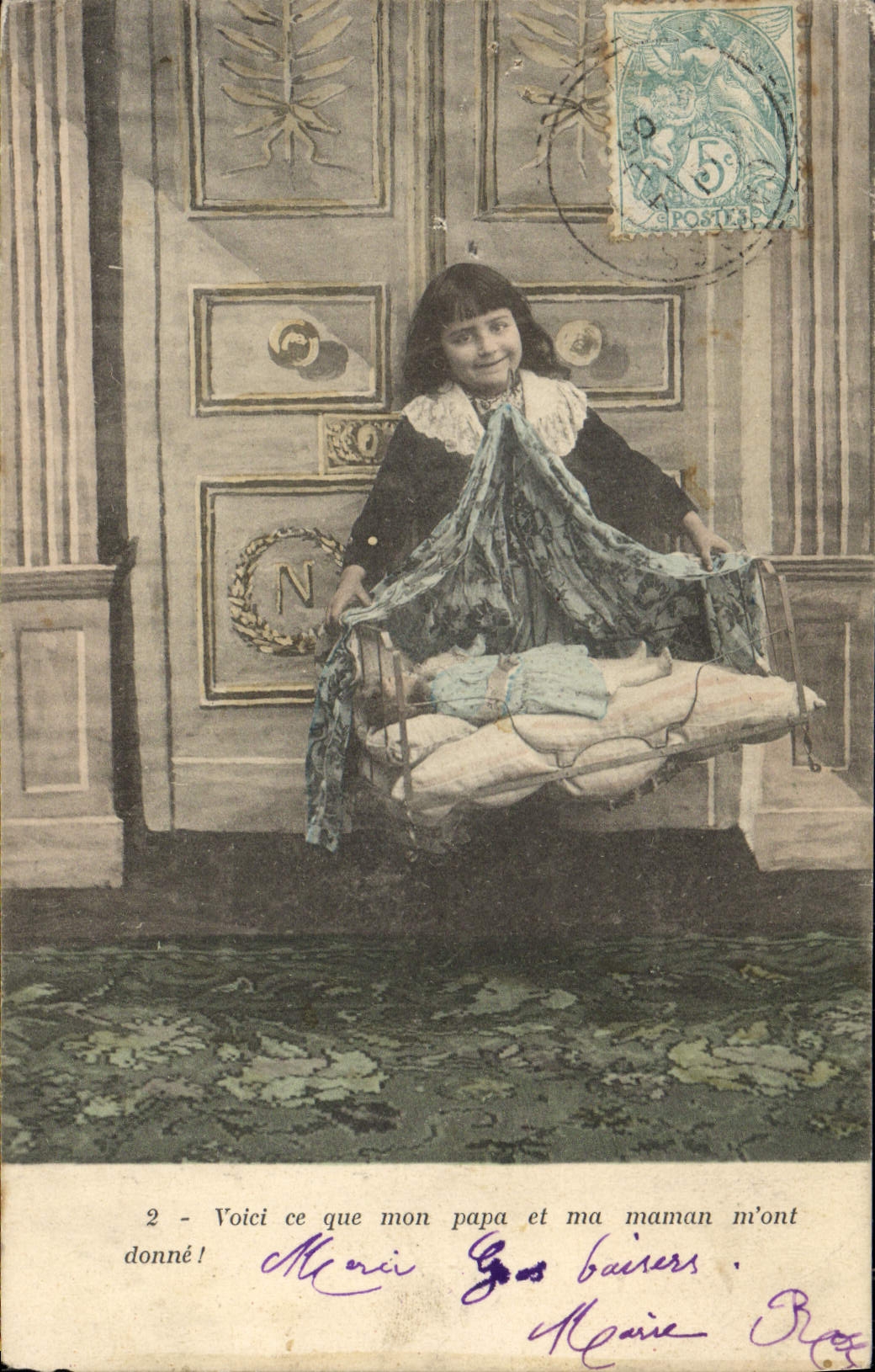 CPA Fantaisie Enfant Poupee