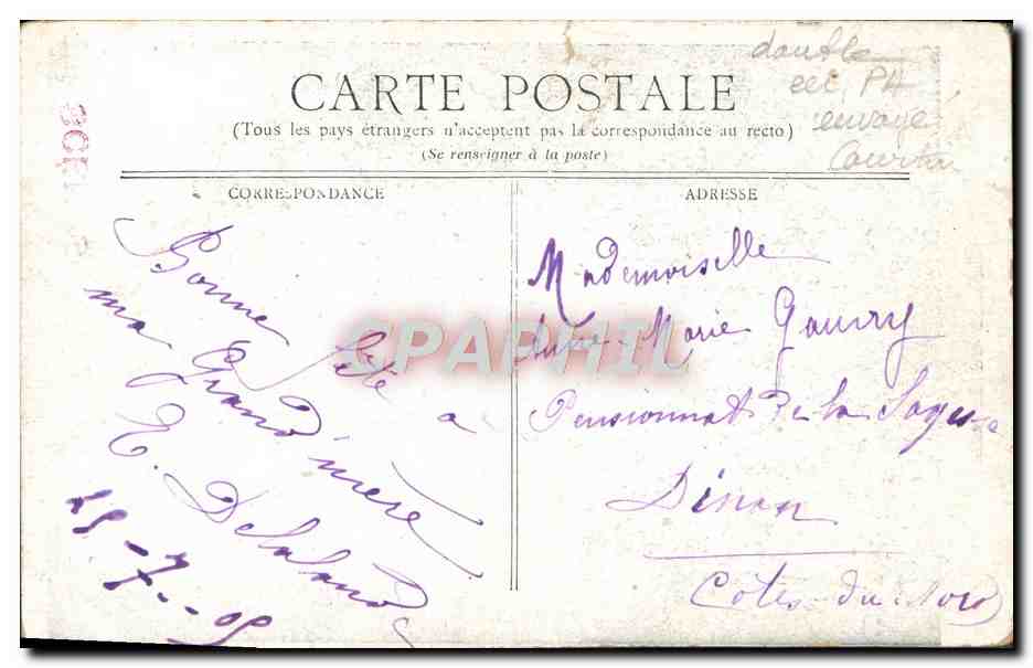 CPA Fantaisie Scenes enfantines Enfant Chateau de cartes — Rückseite