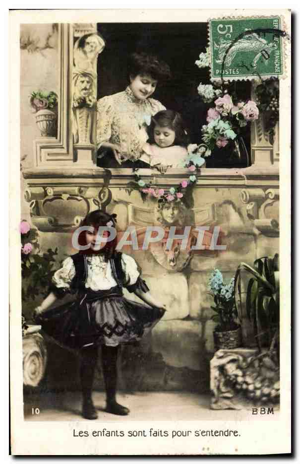 CPA Fantaisie Femme Enfants