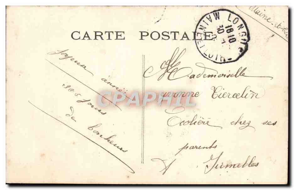 CPA Fantaisie Femme Enfants — Verso