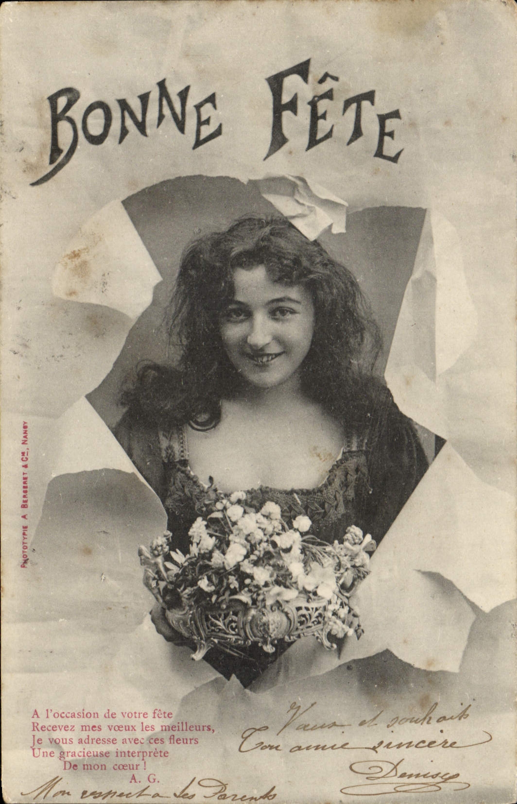 CPA Fantaisie Femme 