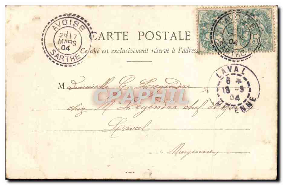 CPA Fantaisie Femme  — Rückseite