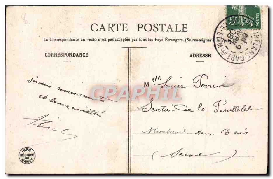 CPA Fantaisie Enfant cassant des oeufs — Rückseite