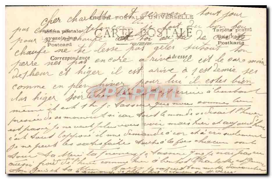 CPA Fantaisie Enfant — Rückseite