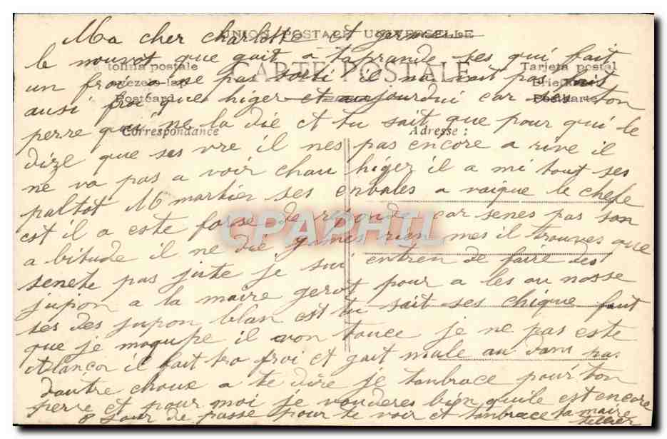 CPA Fantaisie Enfant — Rückseite