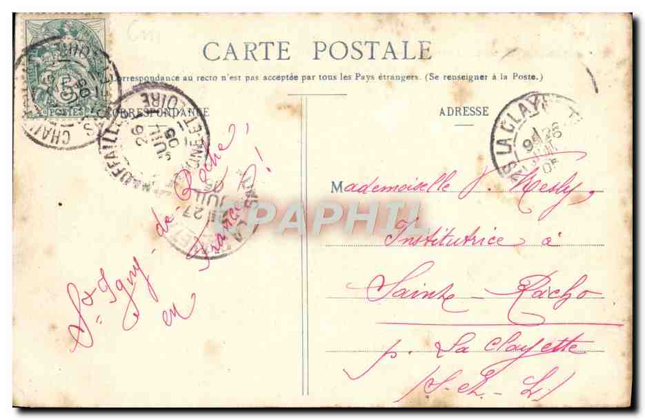 CPA Fantaisie Enfant Bebe Comment Toto boit son lolo — Rückseite