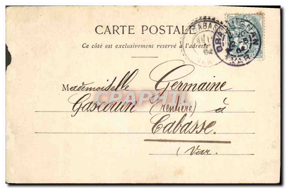 CPA Fantaisie Femmes Lapin  — Verso