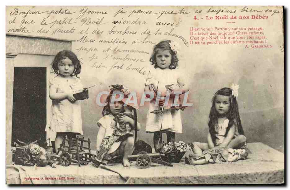 CPA Fantaisie Enfants Le Noel de nos bebes