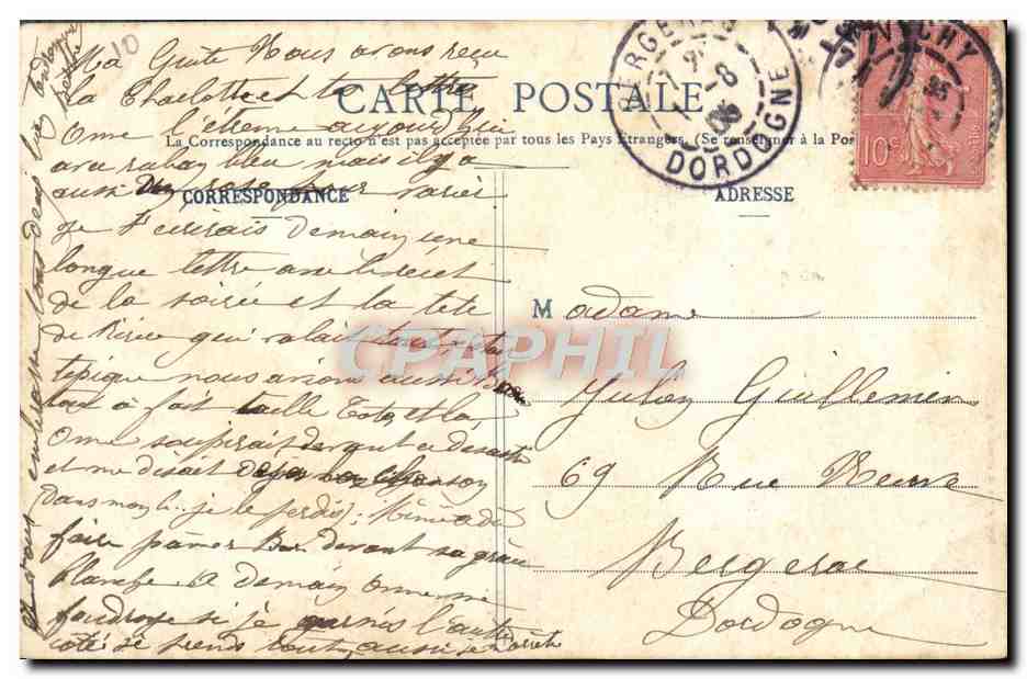 Fille des Champs — scène champêtre — éditeur non identifié — Achterkant