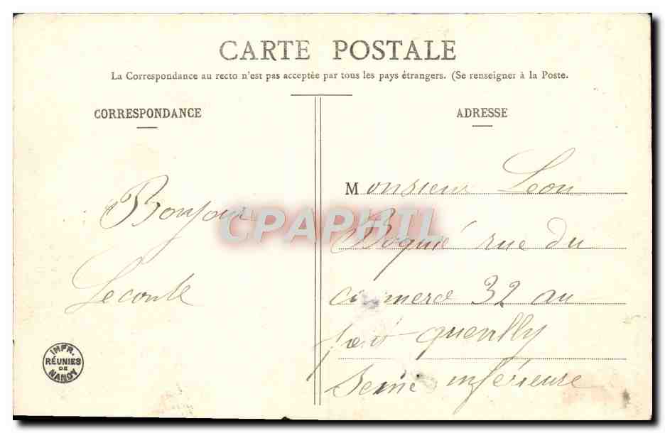CPA Au Regimont Mon Docteur Militaria Medaille  — Rückseite