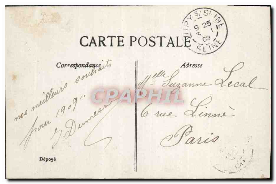 Félicitations de Bonne Année — Éditeur EID, n°122 — Verso