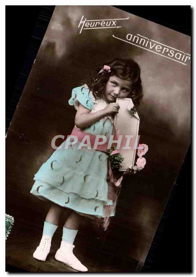 CPA Heureux Anniversaire Enfant