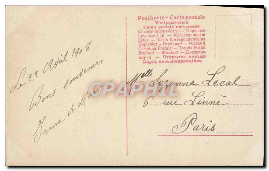 CPA Heureux Anniversaire Enfant — Rückseite