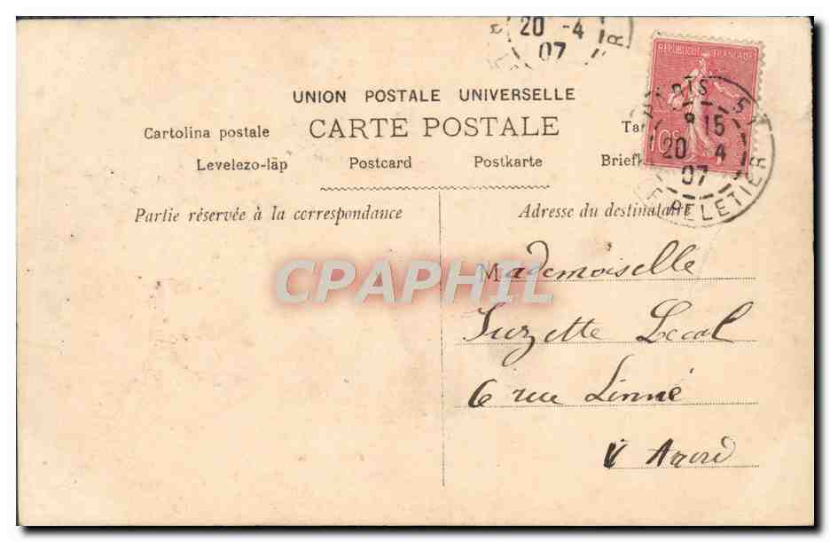 CPA Heureux Anniversaire Enfant — Rückseite