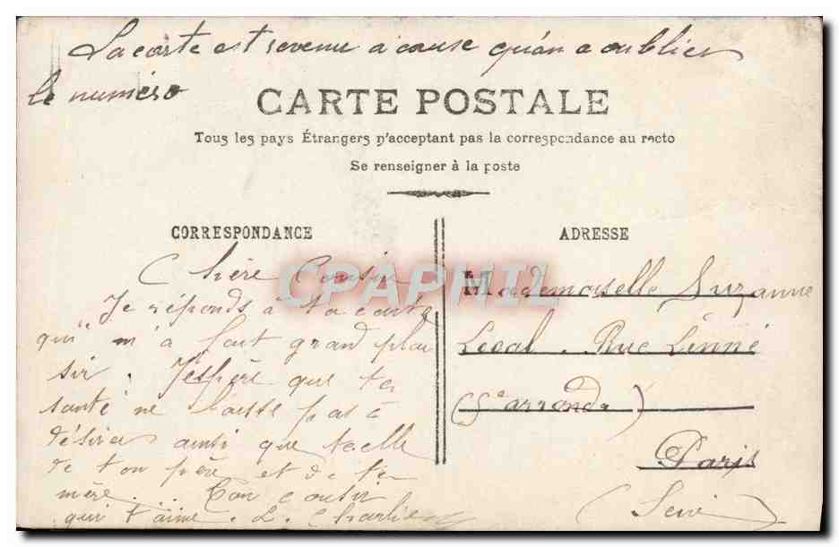 CPA Bonne Annee Enfant — Rückseite