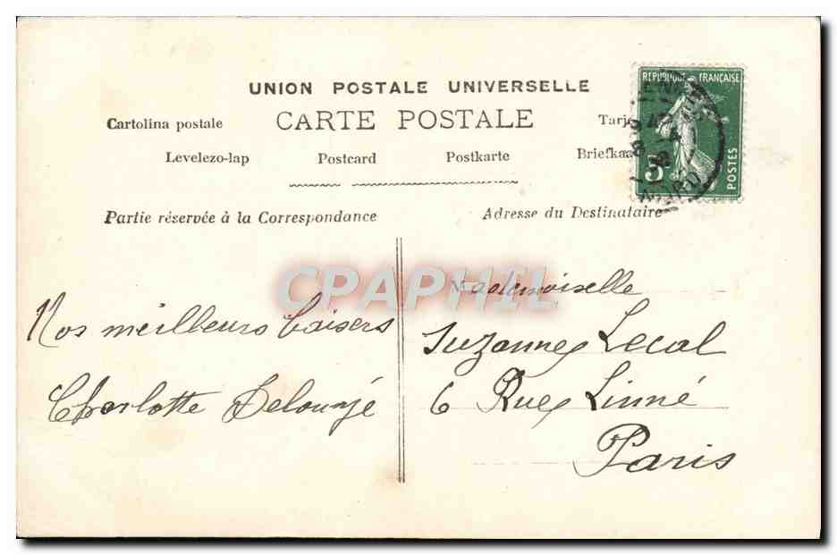CPA Joyeuses Paques Enfant Oeuf — Rückseite